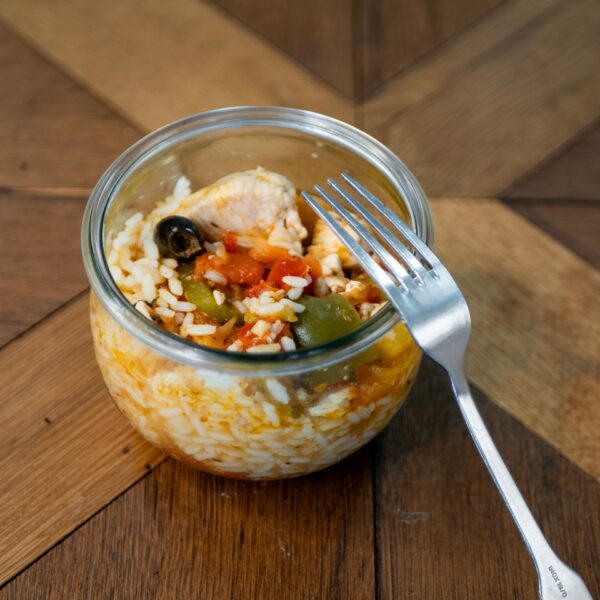 Poulet à la provençale et riz