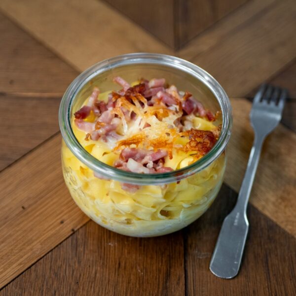 Tagliatelles façon carbonara