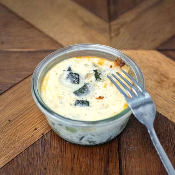 Flan courgettes grana