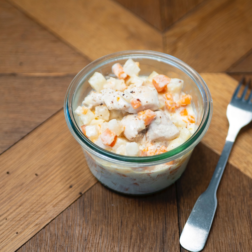 Blanquette de pintade au citron confit