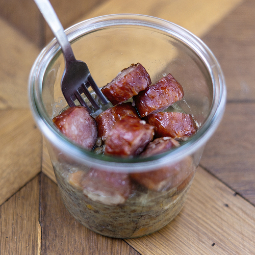 Saucisse de Morteau aux lentilles